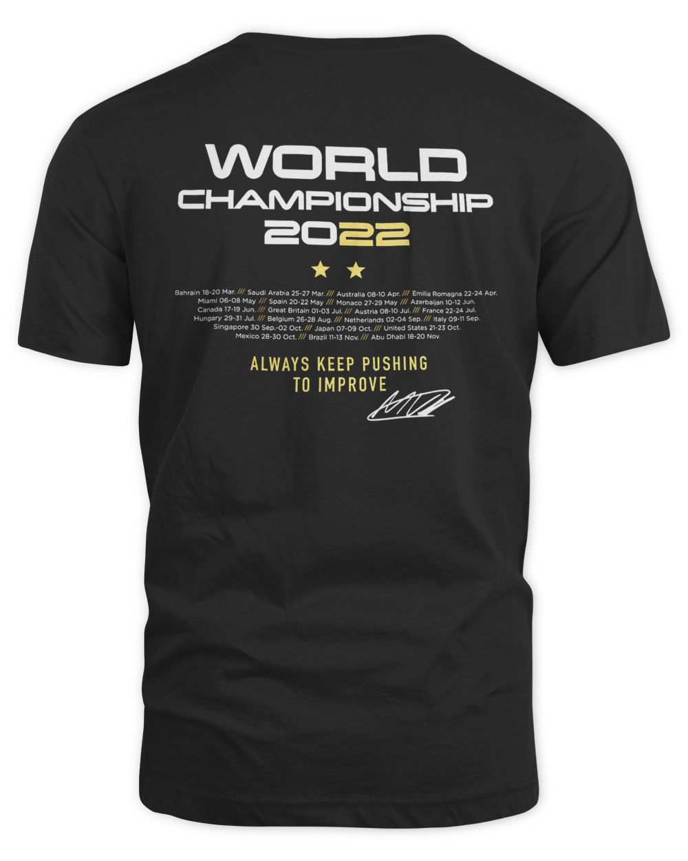 Max Verstappen World Champion 2022 Shirt