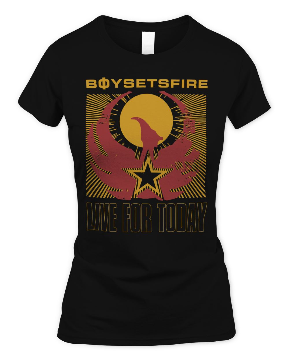 Boysetsfire Merch Live for Today With Tour Dates Shirt