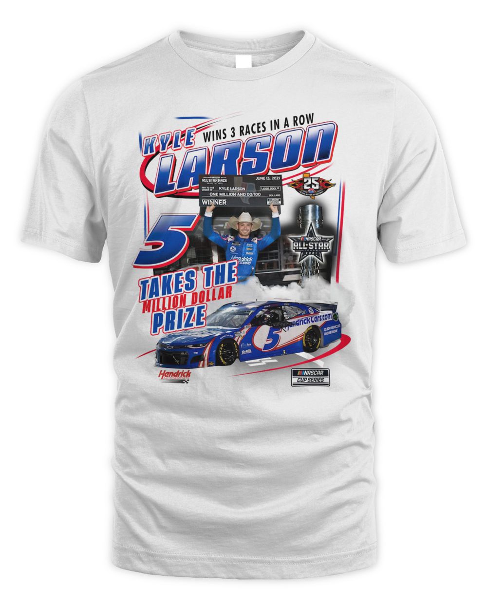 Kyle Larson Checkered Flag 2021 NASCAR All-Star Race Win Shirt