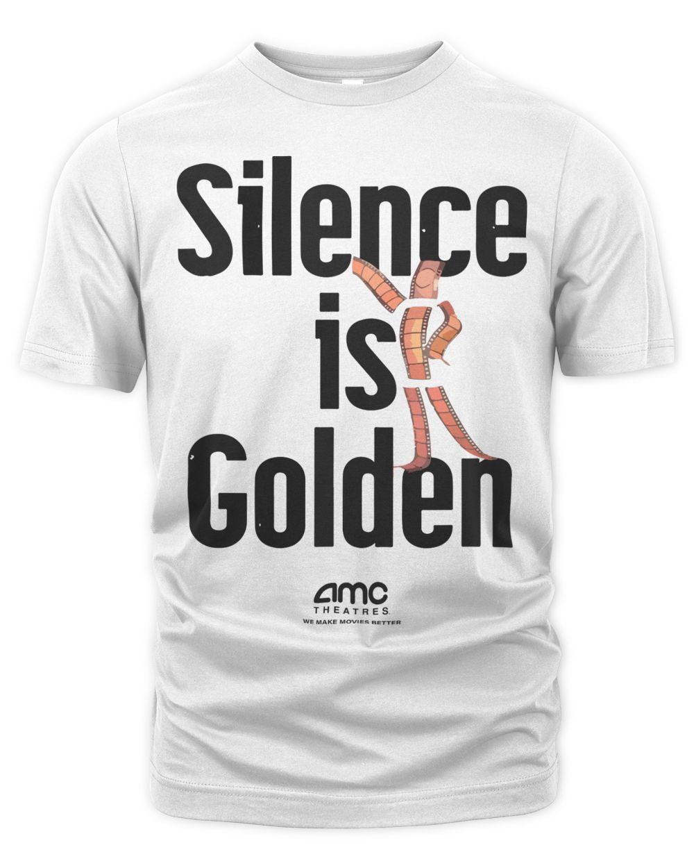 Amc Theatres Merchandise Silence is Golden Shirt