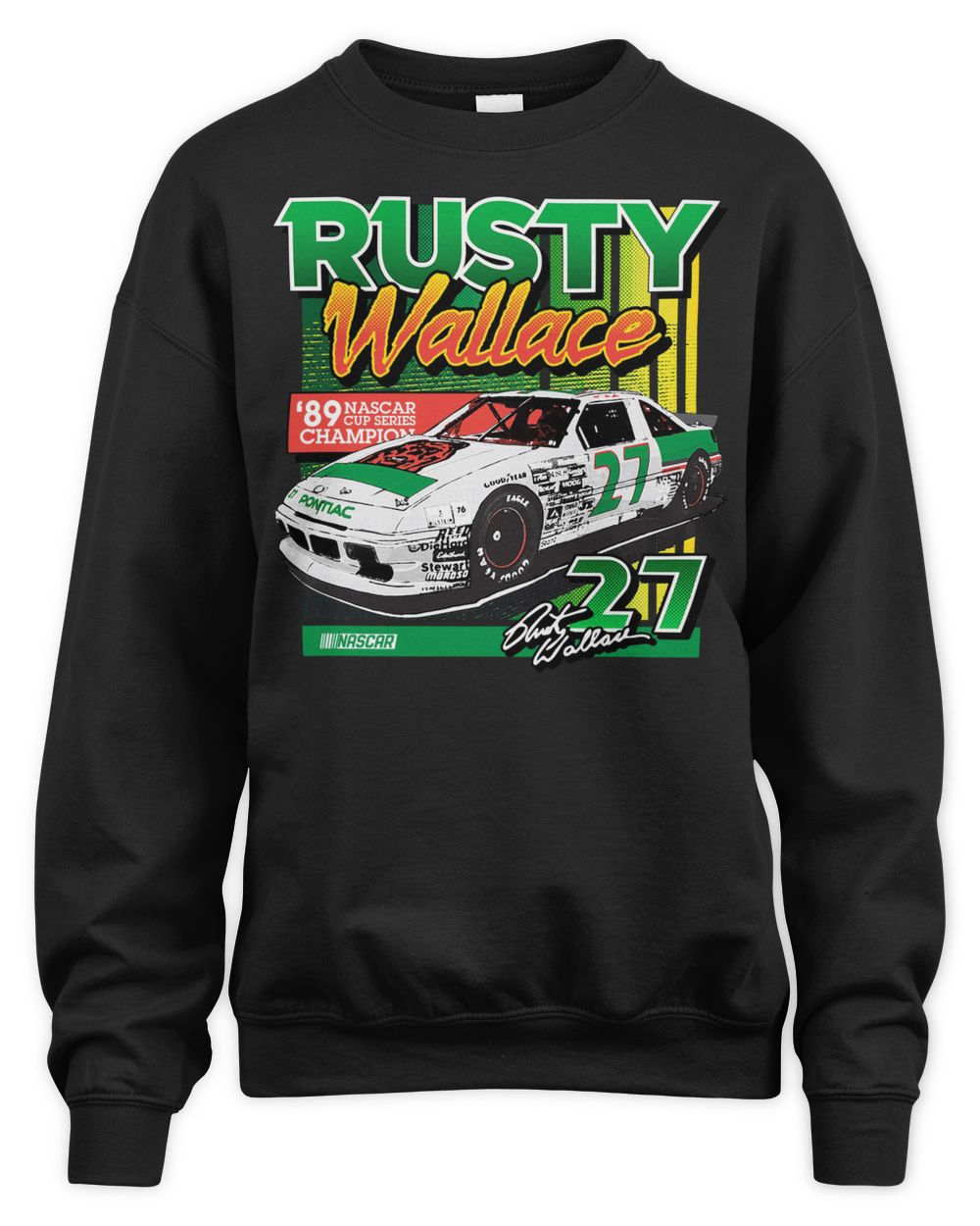 Rusty Wallace Checkered Flag '89 NASCAR Cup Series Champion Shirt