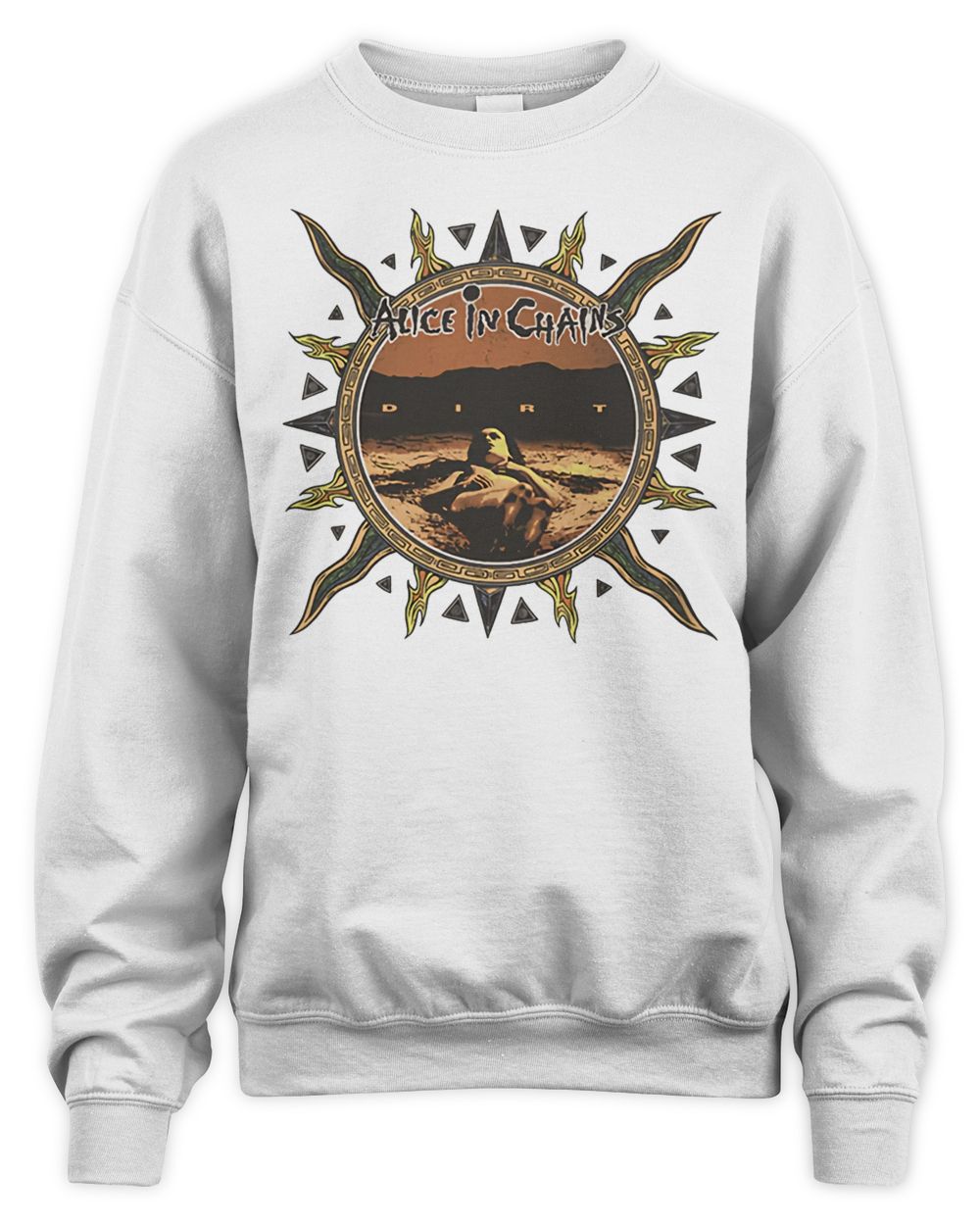 Alice in Chains Merch Vintage Sun Logo Shirt
