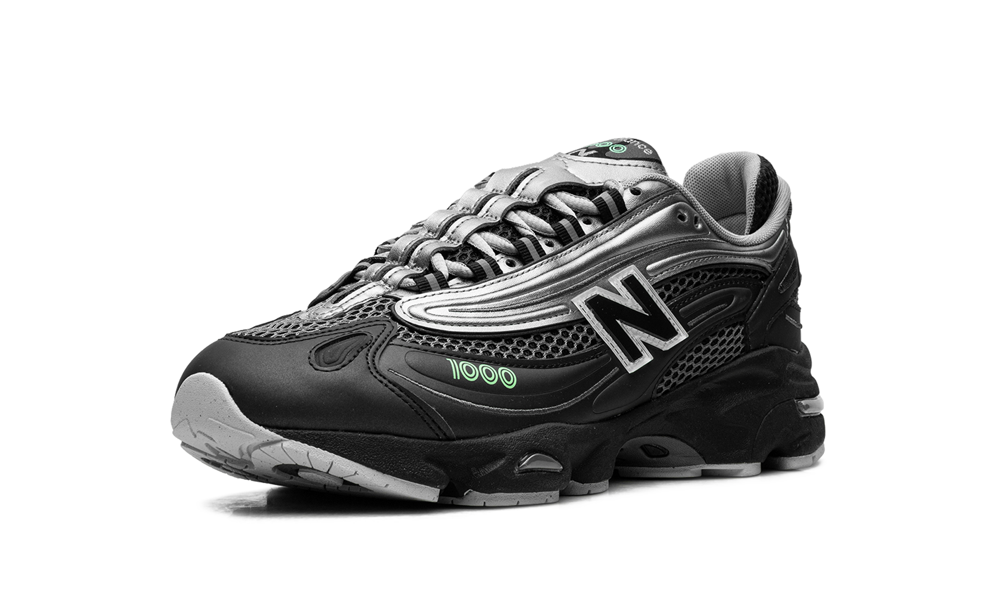 1000 "Dark silver metallic/lime leaf" M1000T