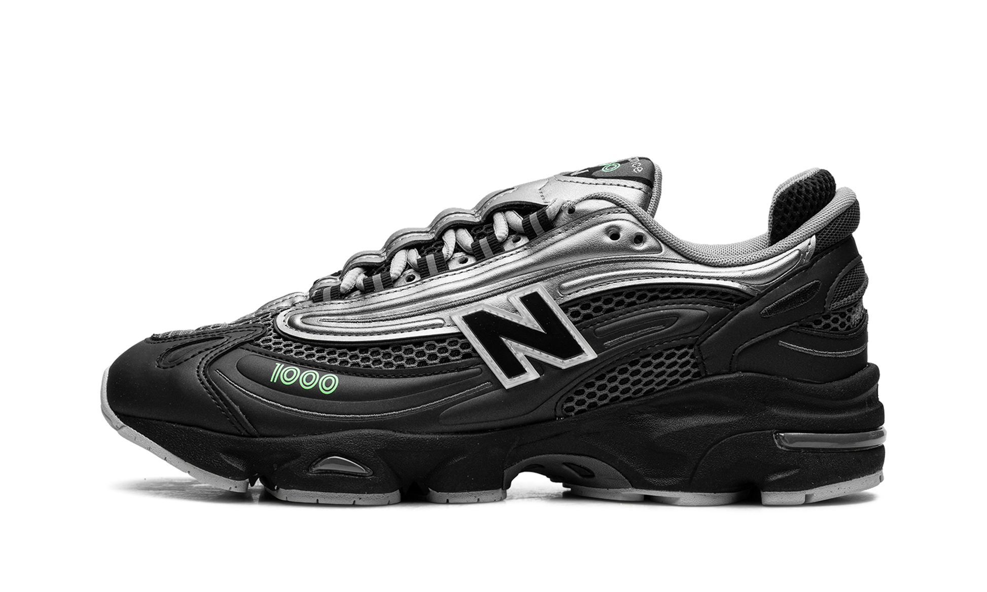 1000 "Dark silver metallic/lime leaf" M1000T