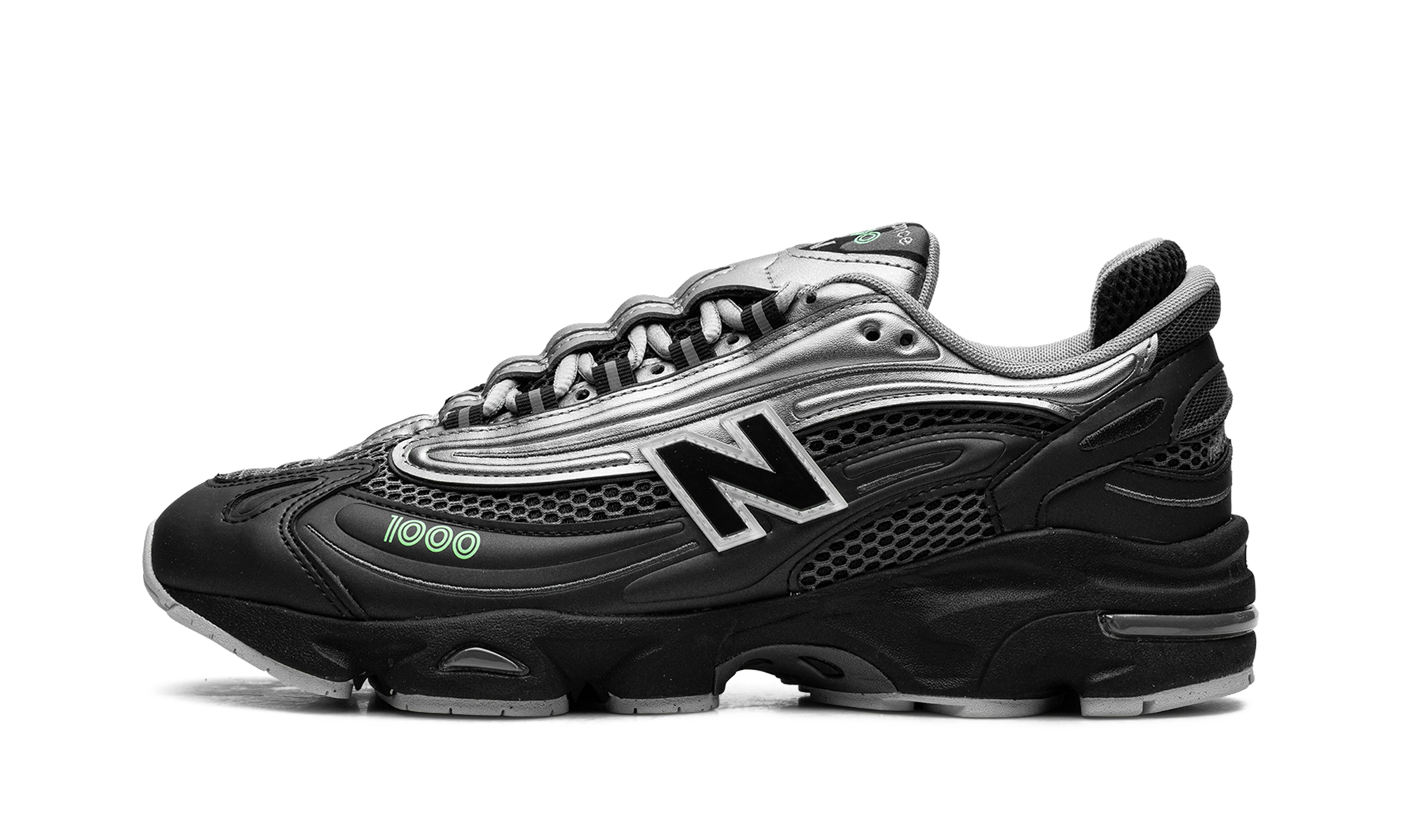 1000 "Dark silver metallic/lime leaf" M1000T
