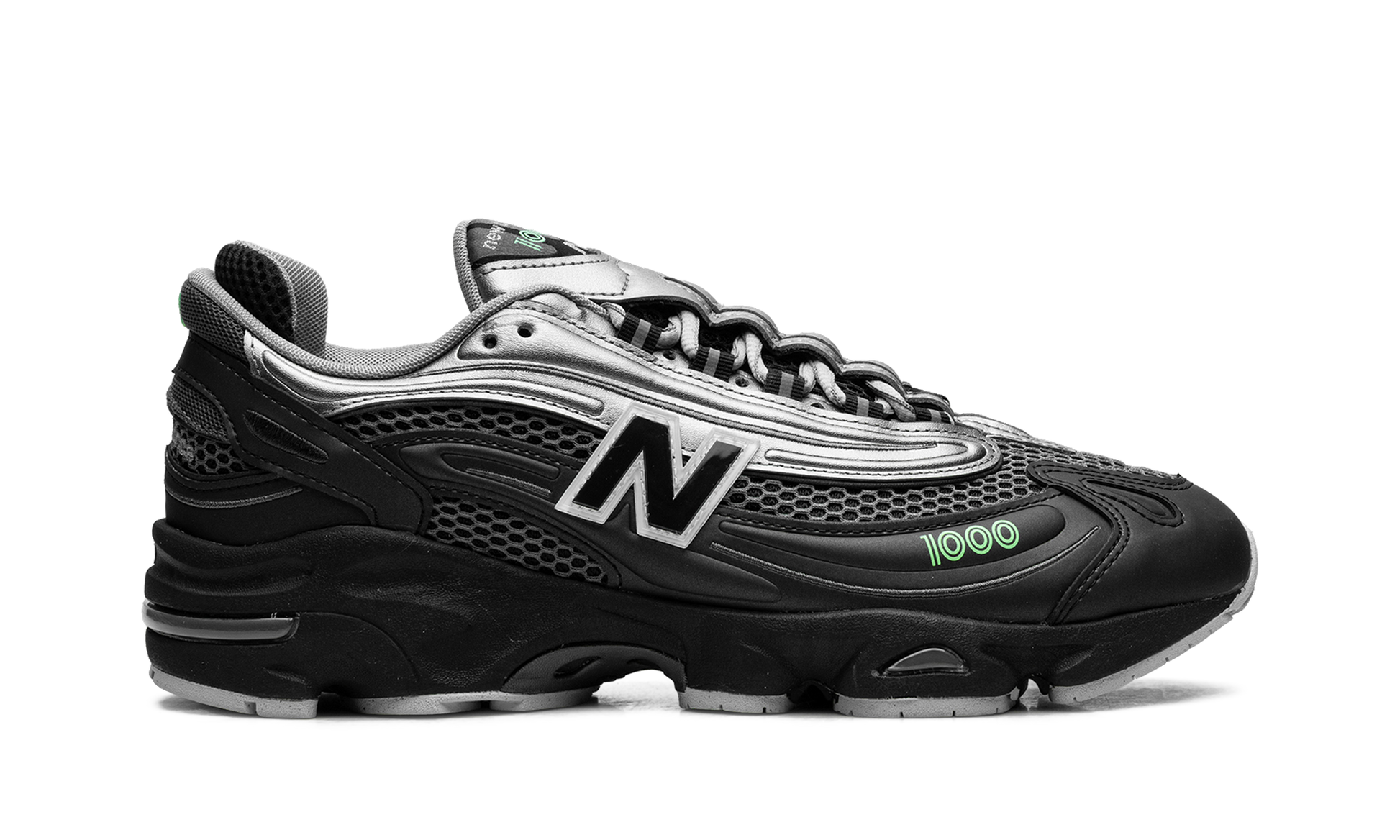 1000 "Dark silver metallic/lime leaf" M1000T