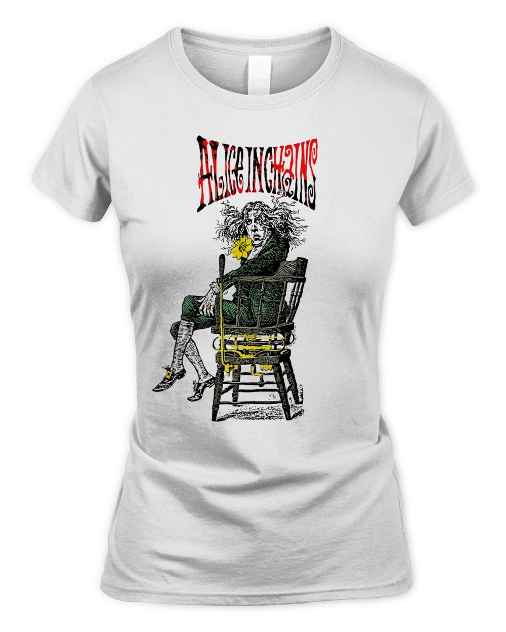 Alice in Chains Merch Angry Chair Shirt