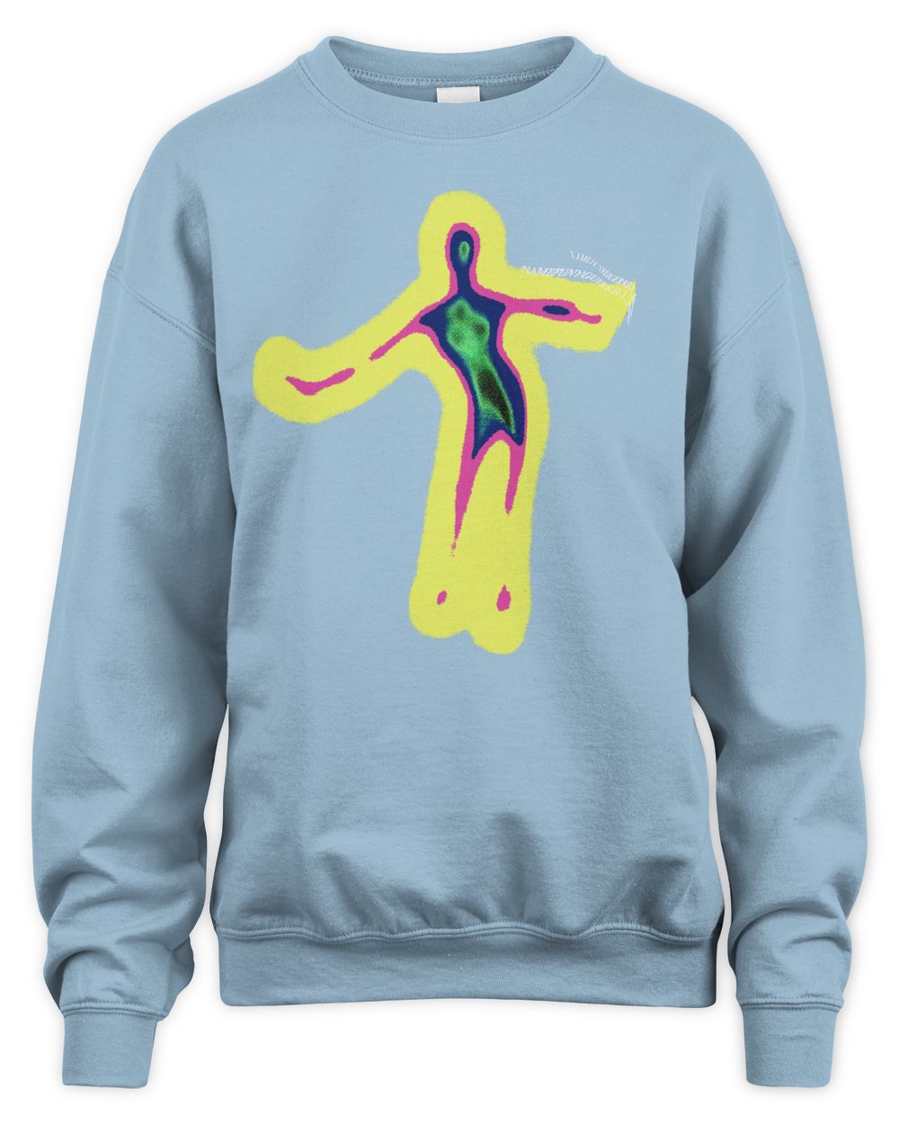 Techwear On Clothing Distorted Portrait Graphic Shirt