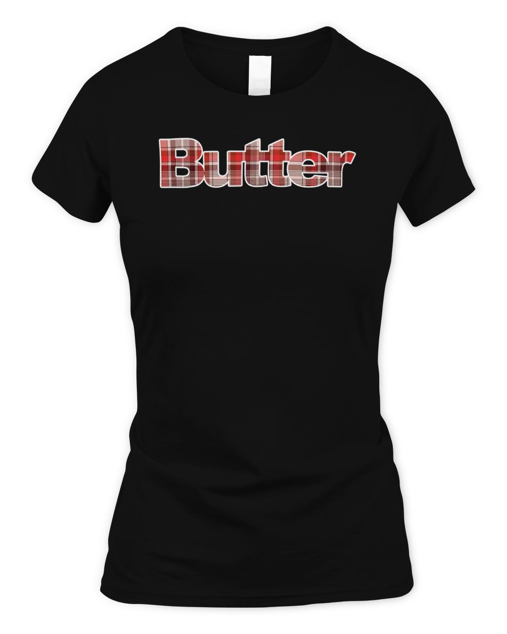 Butter Clothing Plaid Applique Logo Shirt