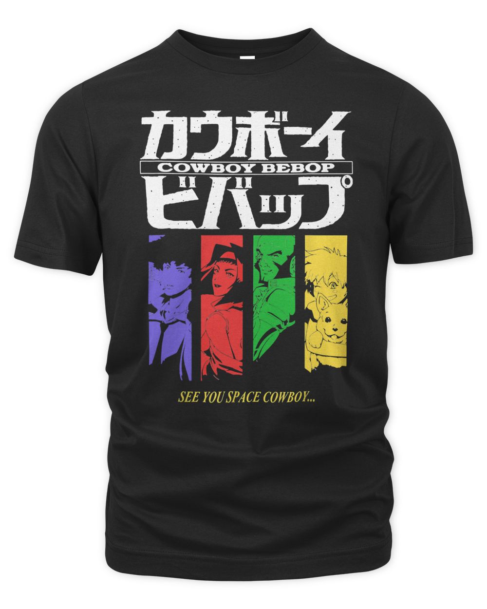 Bebop Idols Cowboy Funny Japanese Anime Manga Characters Art Shirt