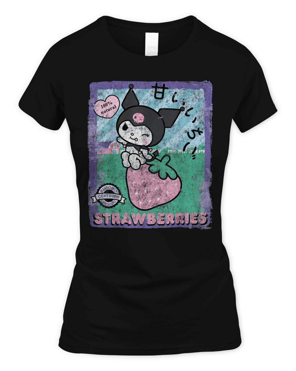 Kuromi Strawberry Picking Strawberries Farm Shirt