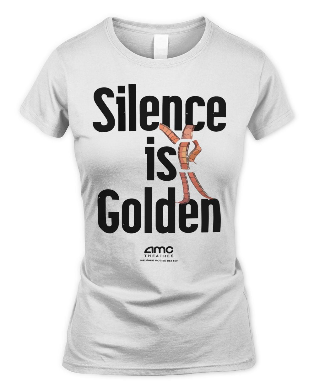 Amc Theatres Merchandise Silence is Golden Shirt