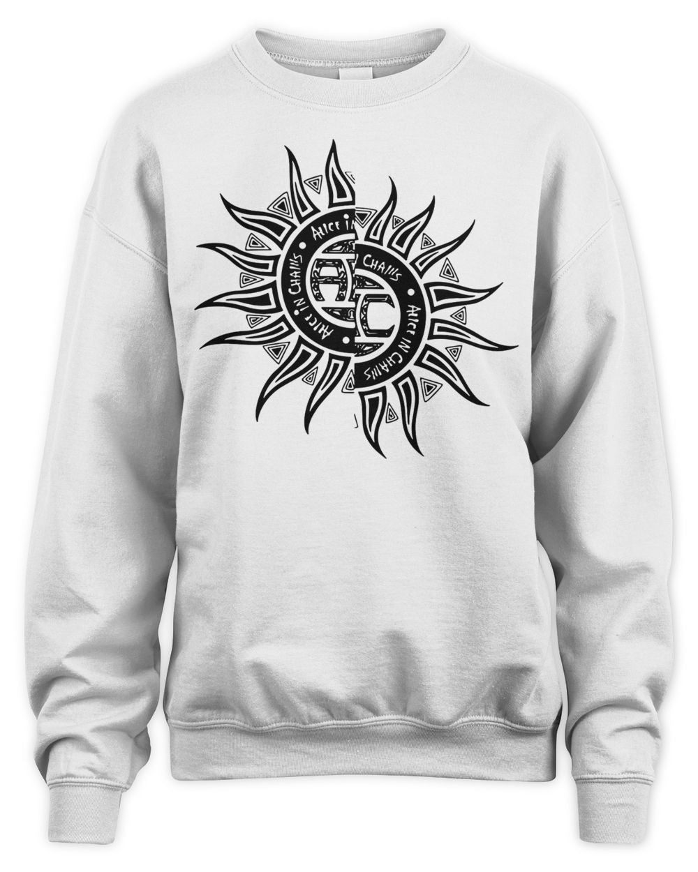 Alice in Chains Merch Split Sun Logo Vintage Inspired Shirt