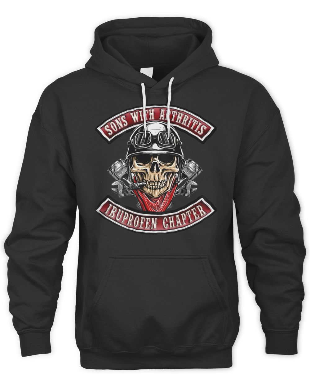 Sons With Arthritis Ibuprofen Chapter Funny Biker Skull Shirt