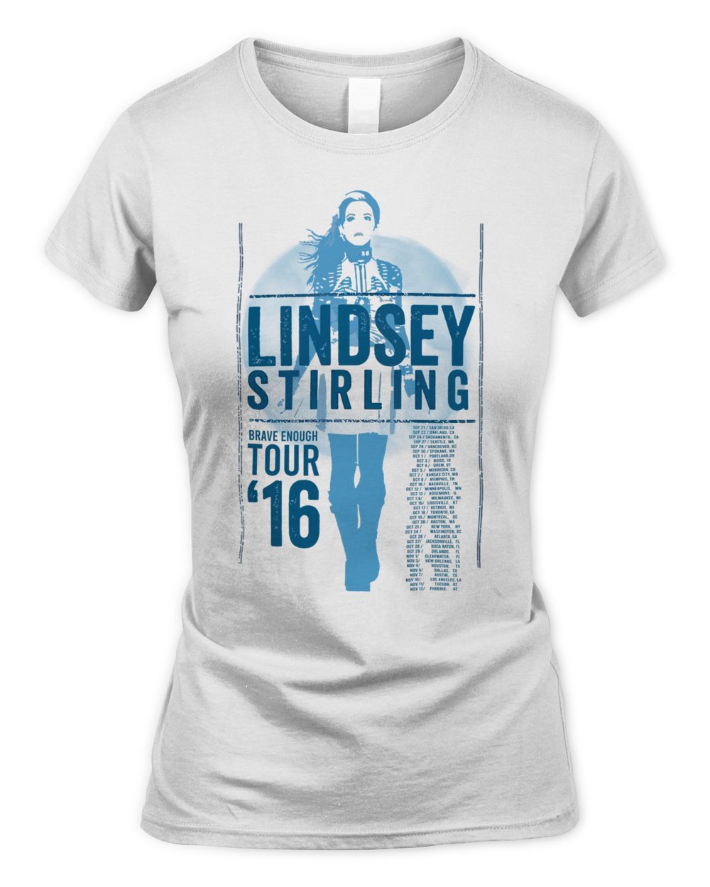 Lindsey Stirling Merch Rave Enough 2016 Tour Shirt