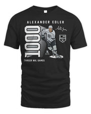 Alexander Edler Kings 1000 Career Games Shirt