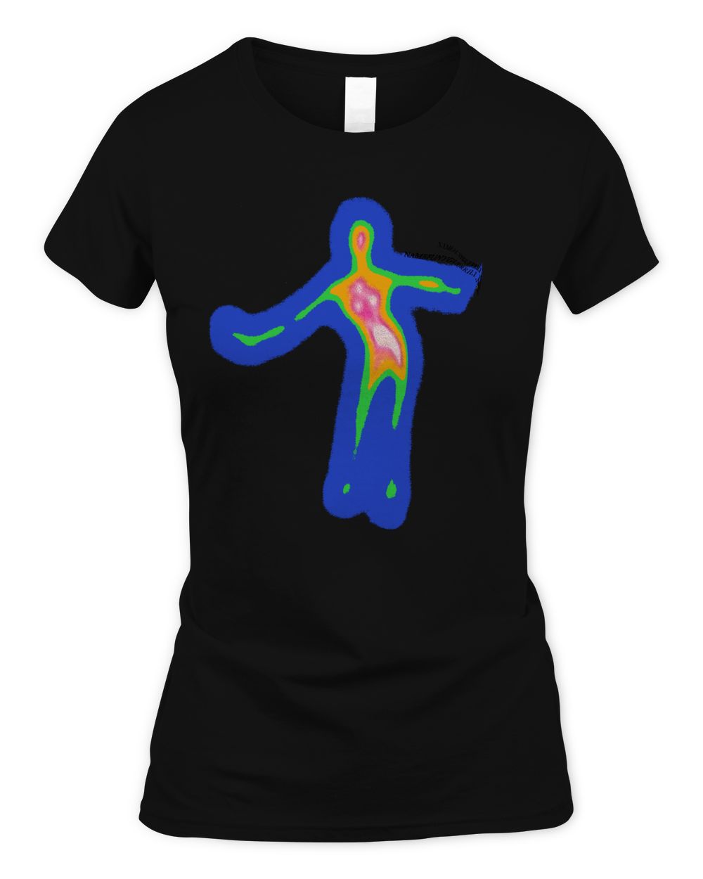 Techwear On Clothing Distorted Portrait Graphic Shirt