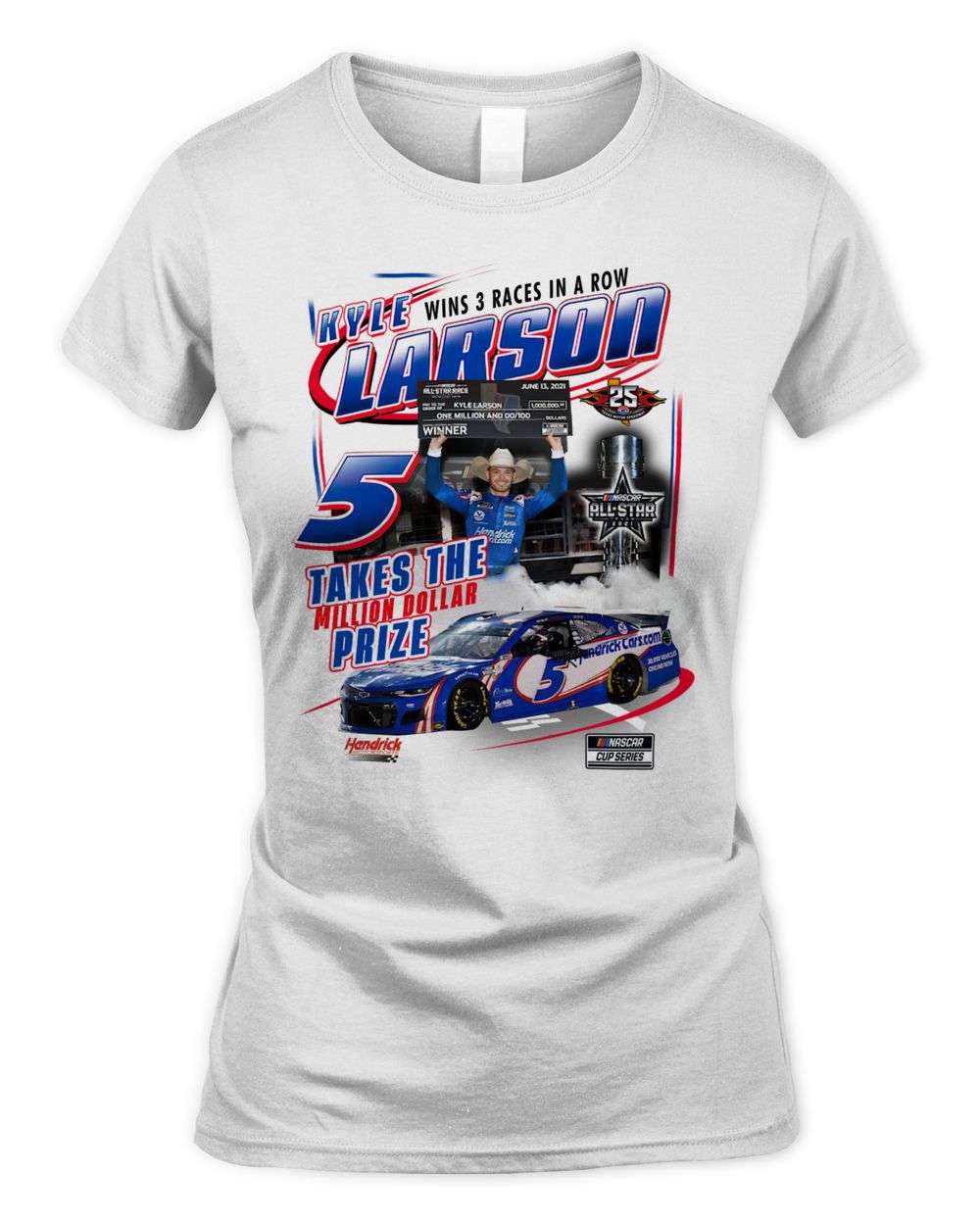 Kyle Larson Checkered Flag 2021 NASCAR All-Star Race Win Shirt
