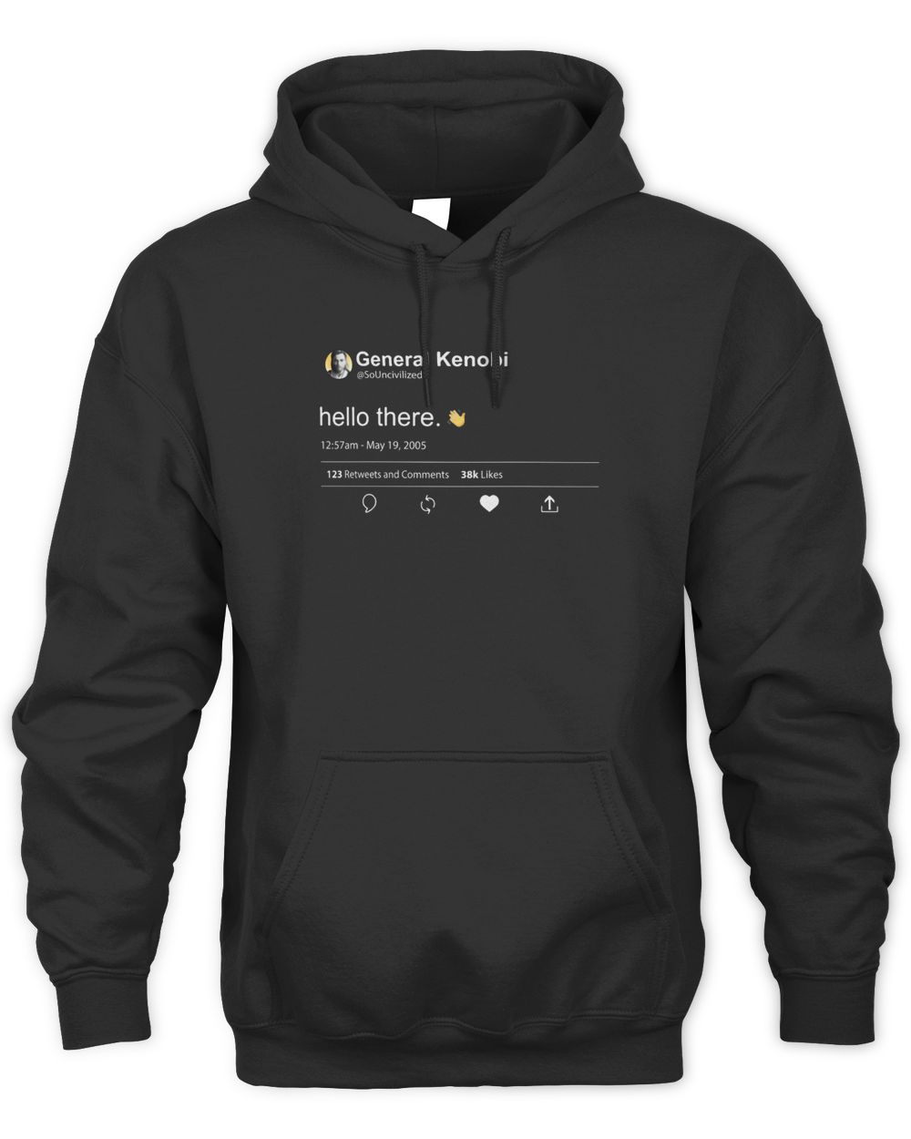 Friday Apparel Hello There Kenobi Tweet Shirt