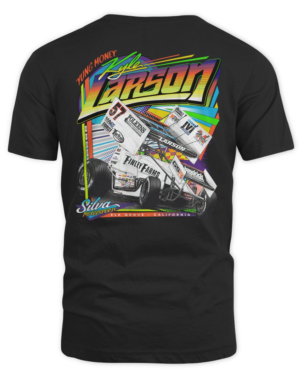 Kyle Larson Merch Knoxville Neon Shirt