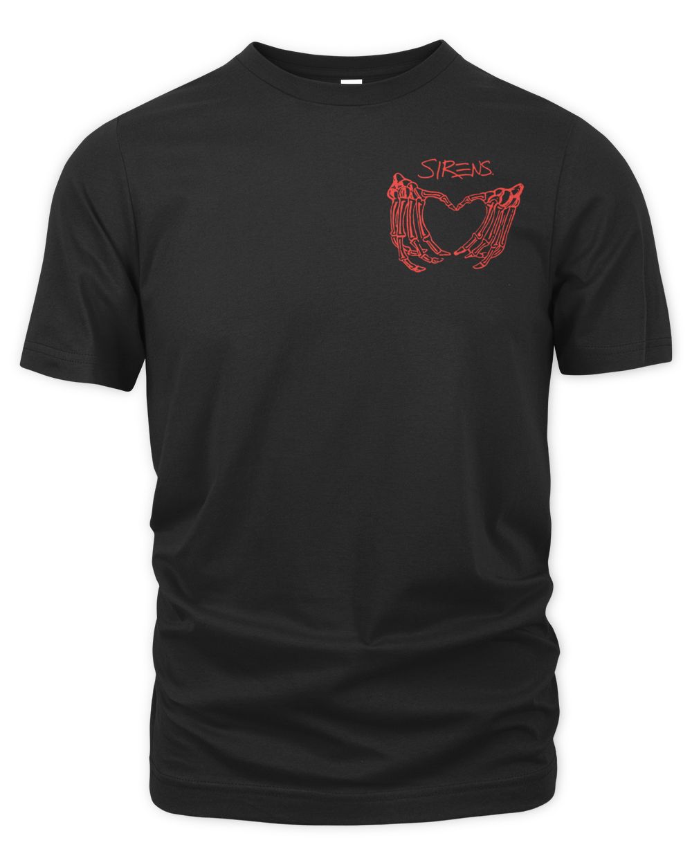 Sleeping With Sirens Merch Skeleton Heart Shirt