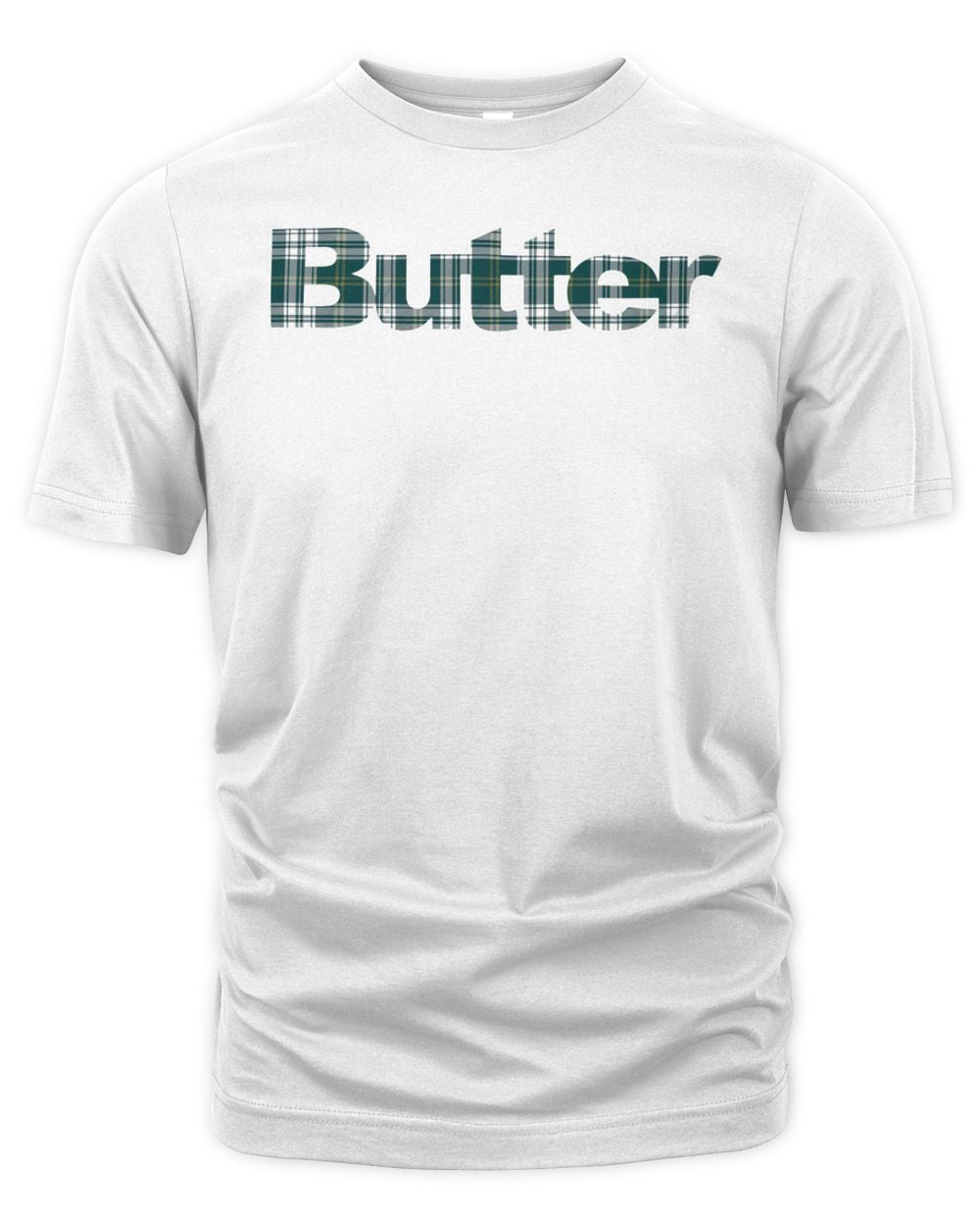 Butter Clothing Plaid Applique Logo Shirt