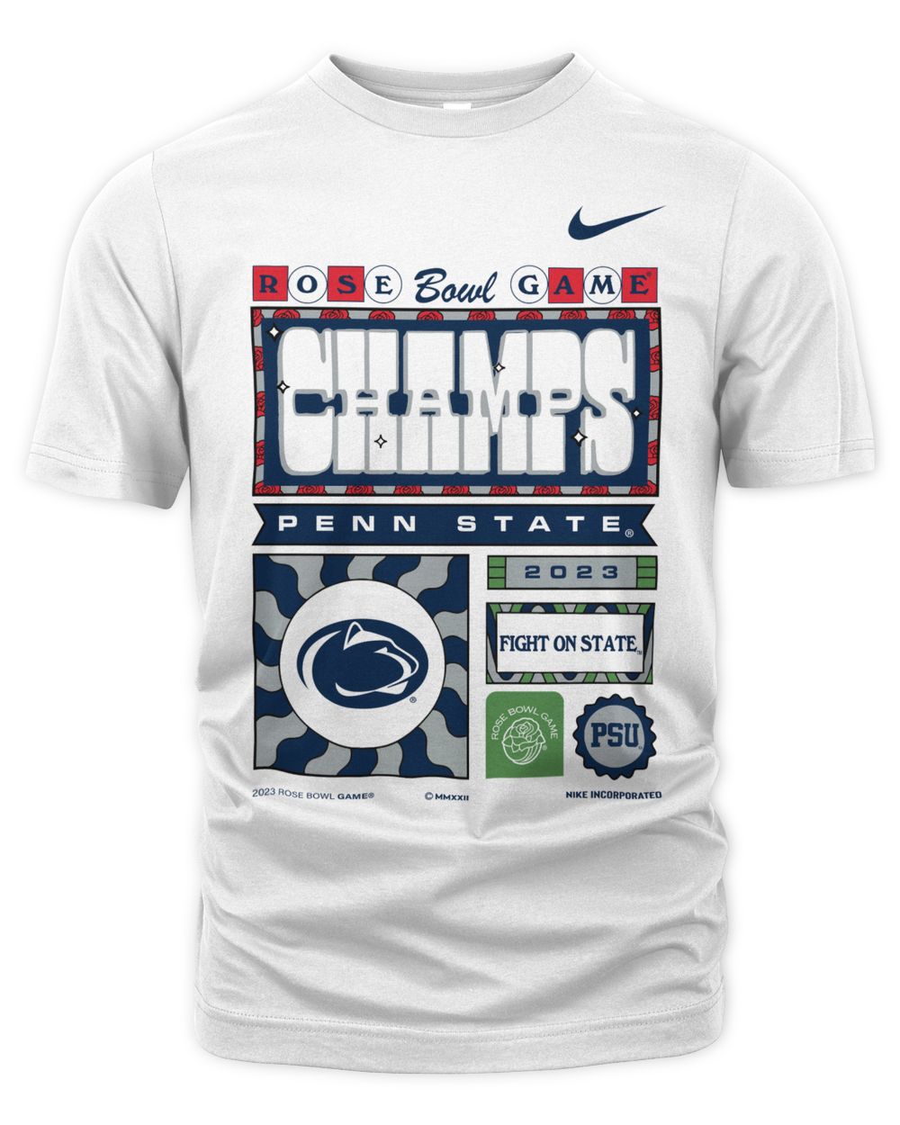Penn State Rose Bowl Merchandise Nittany Lions 2023 Champions Locker Room Shirt