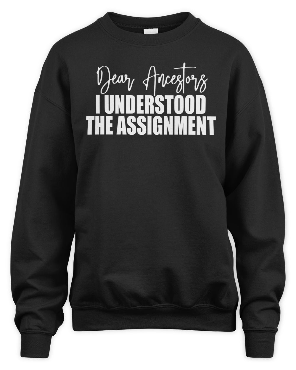 Melanin Apparel Dear Ancestors I Understood the Assignment Shirt