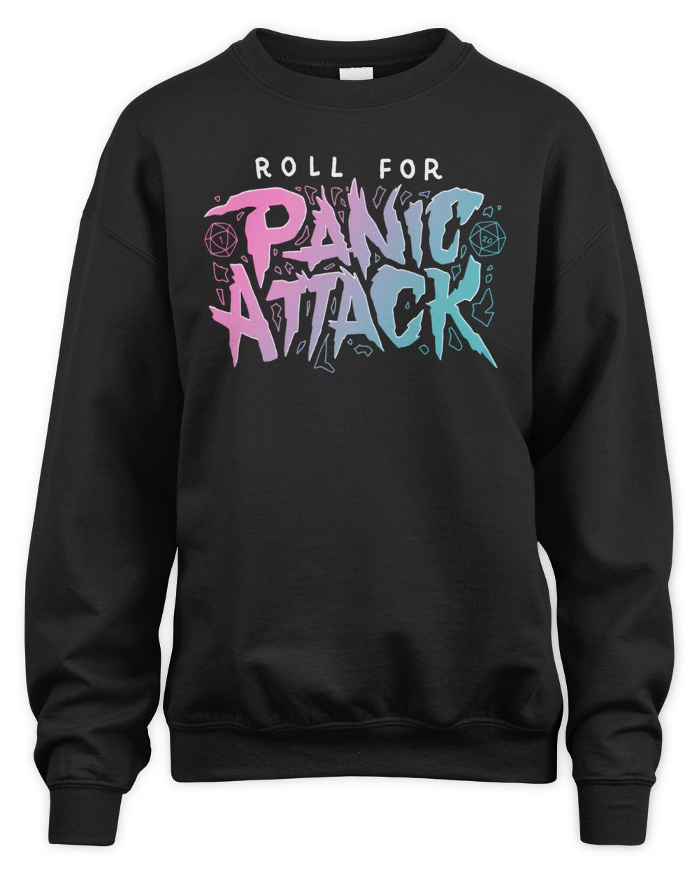 Dimension 20 Merch Roll For Panic Attack Shirt