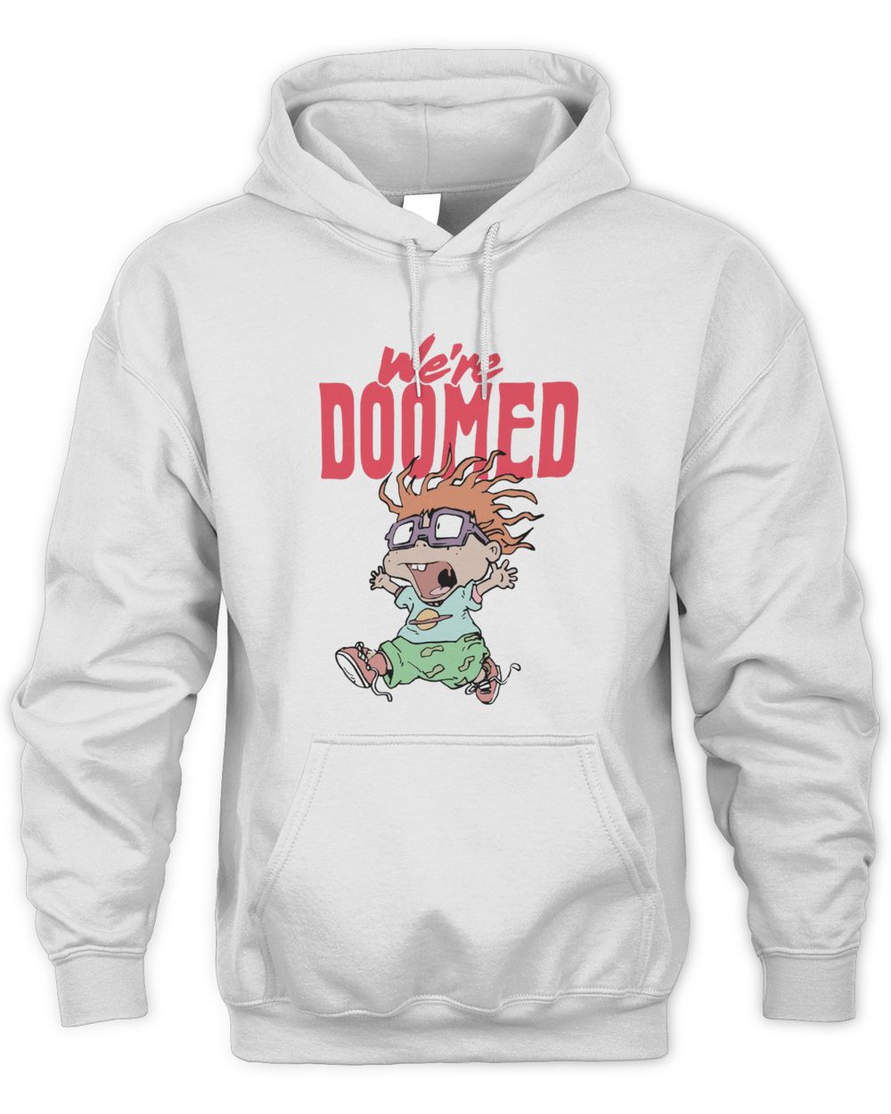 Truffle Shuffle Merchandise Rugrats Chuckie We're Doomed Ecru Shirt
