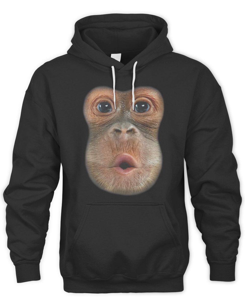 Orangutan Grabs Man Shirt