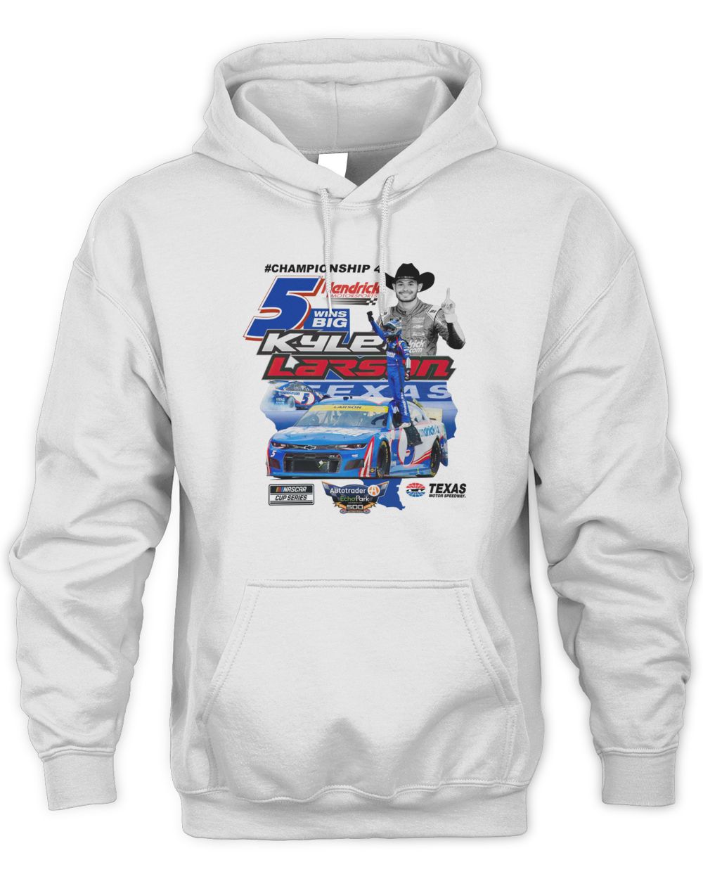 Kyle Larson Checkered Flag 2021 Autotrader EchoPark Automotive 500 Race Winner Shirt