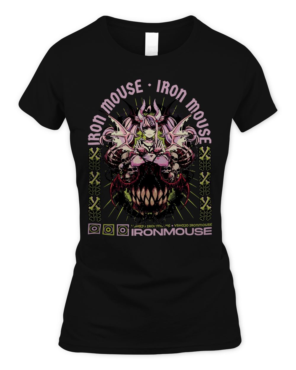 Ironmouse Merch Skull Vshojo Shirt