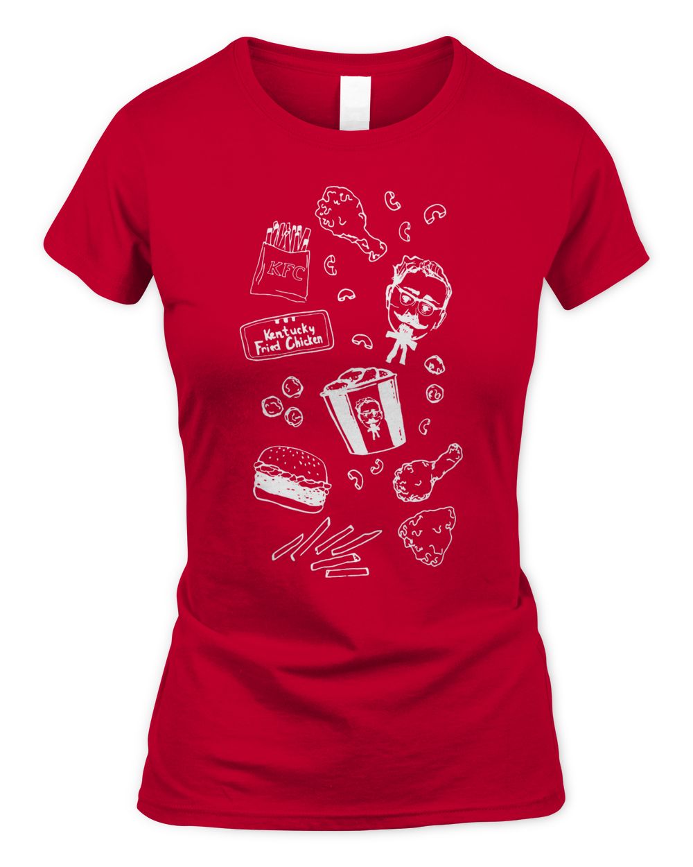 Kfc Merch Chicken Scribble Shirt