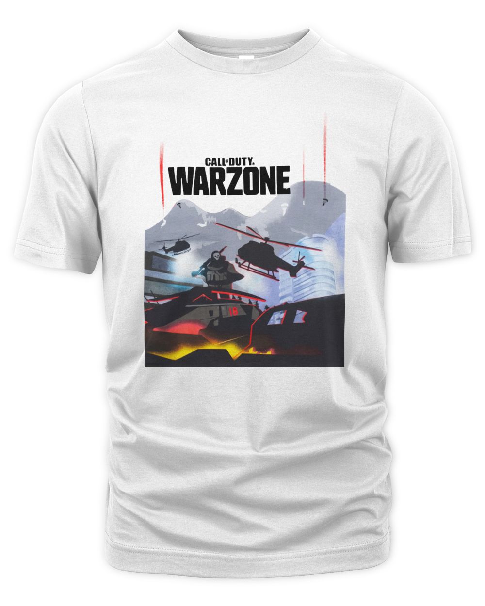 Call Of Duty Merch Warzone Helicopter Shirt