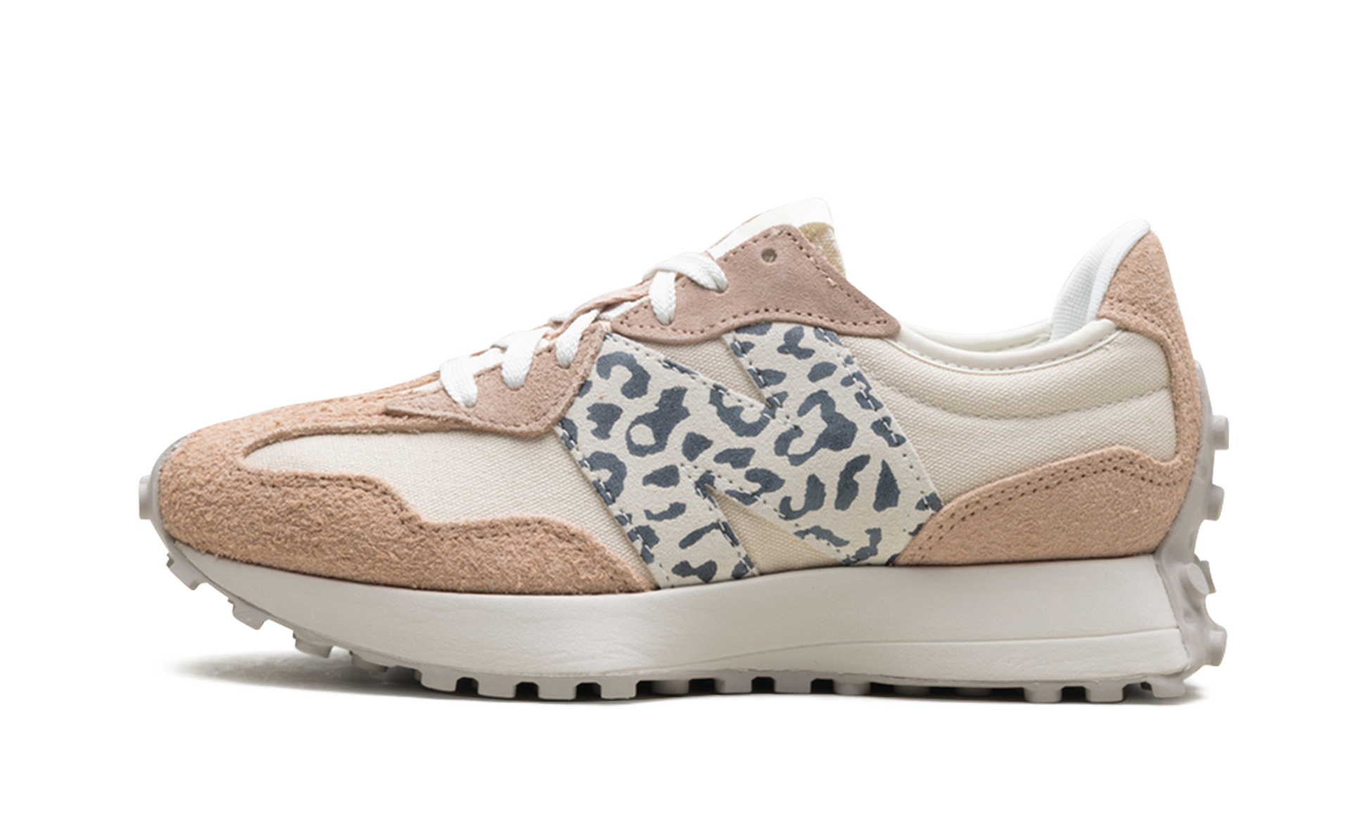 327 Women "Flat taupe linen leopard" WS327AQ