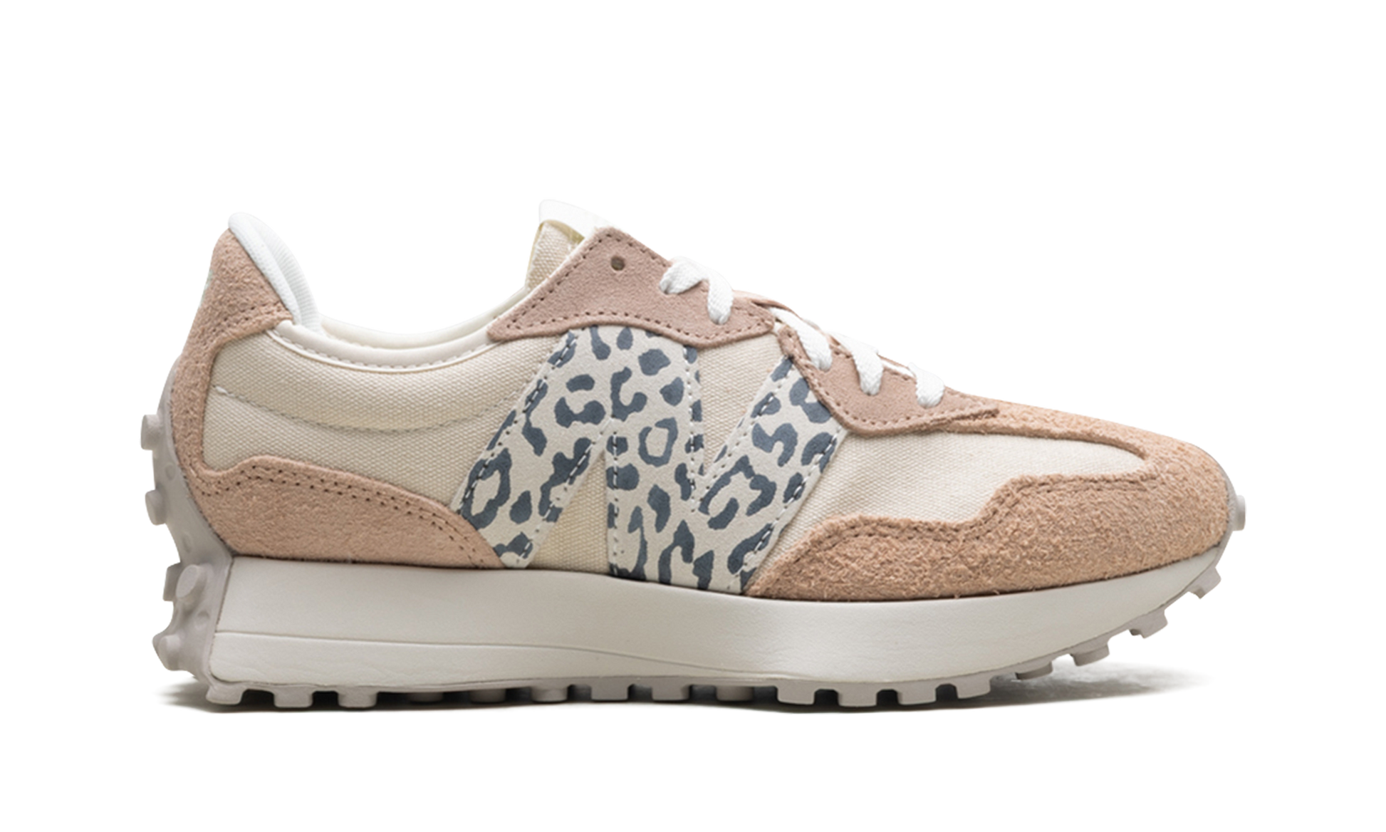 327 Women "Flat taupe linen leopard" WS327AQ