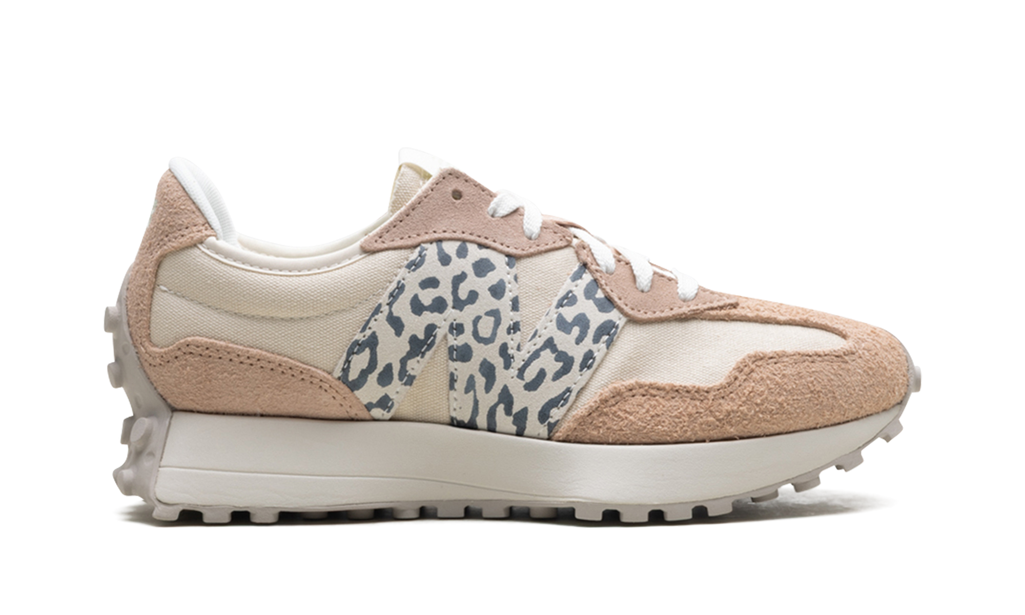 327 Women "Flat taupe linen leopard" WS327AQ