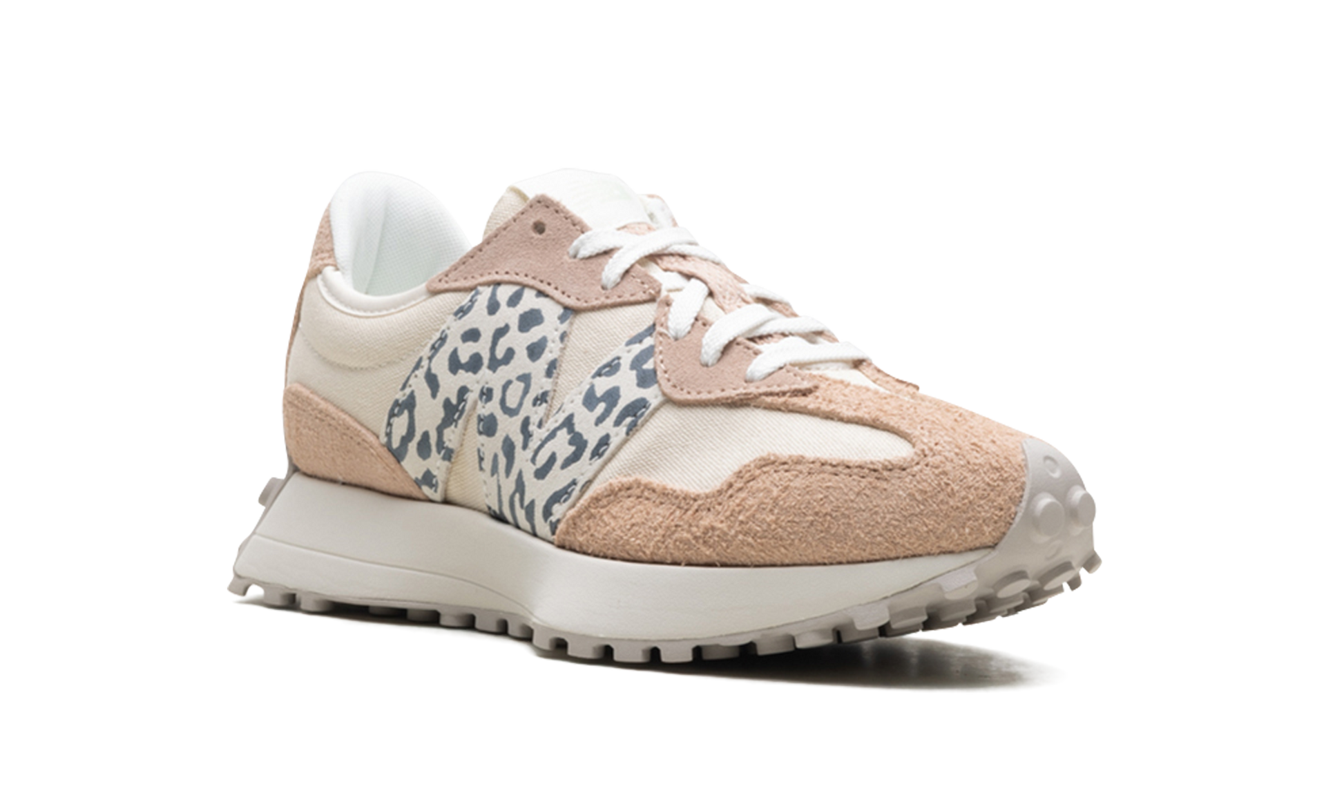 327 Women "Flat taupe linen leopard" WS327AQ