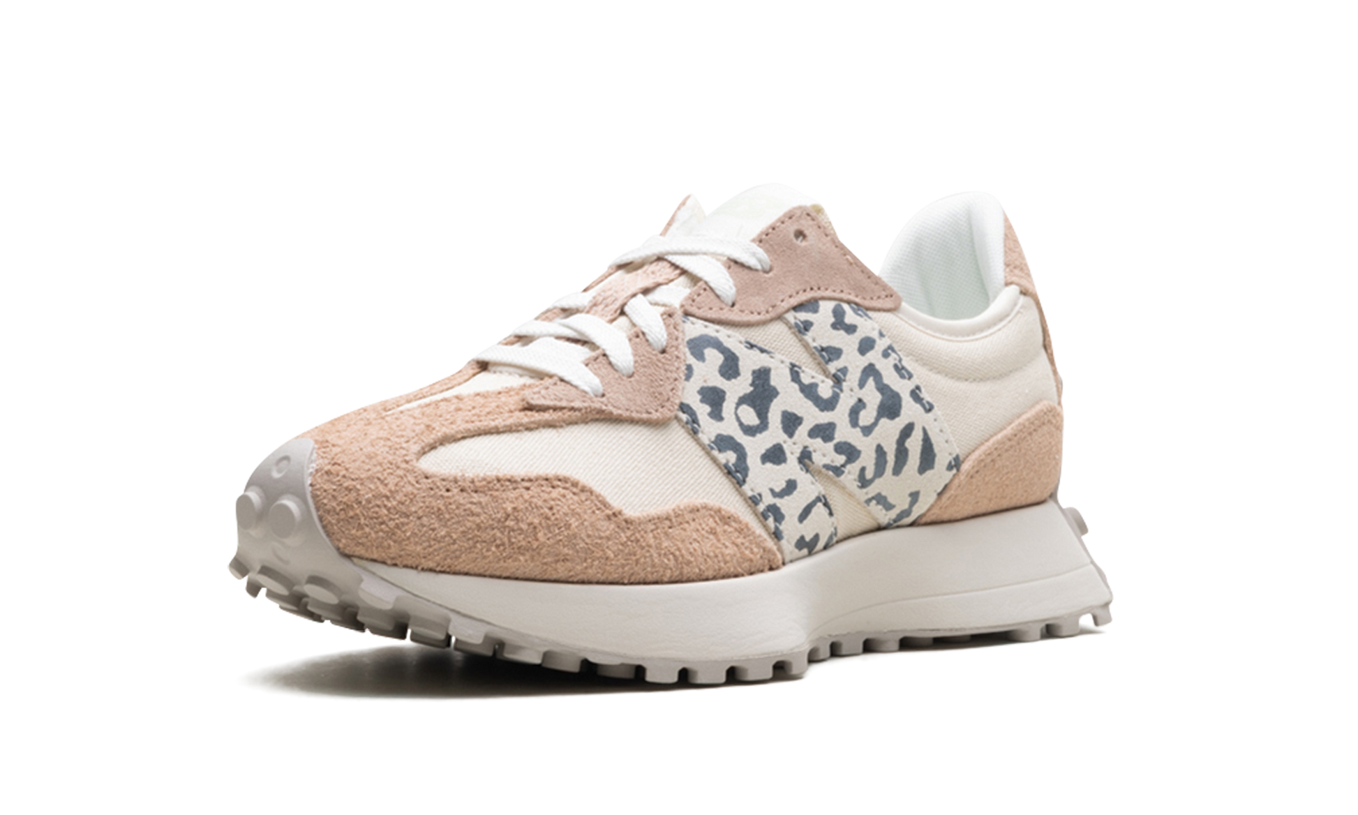 327 Women "Flat taupe linen leopard" WS327AQ
