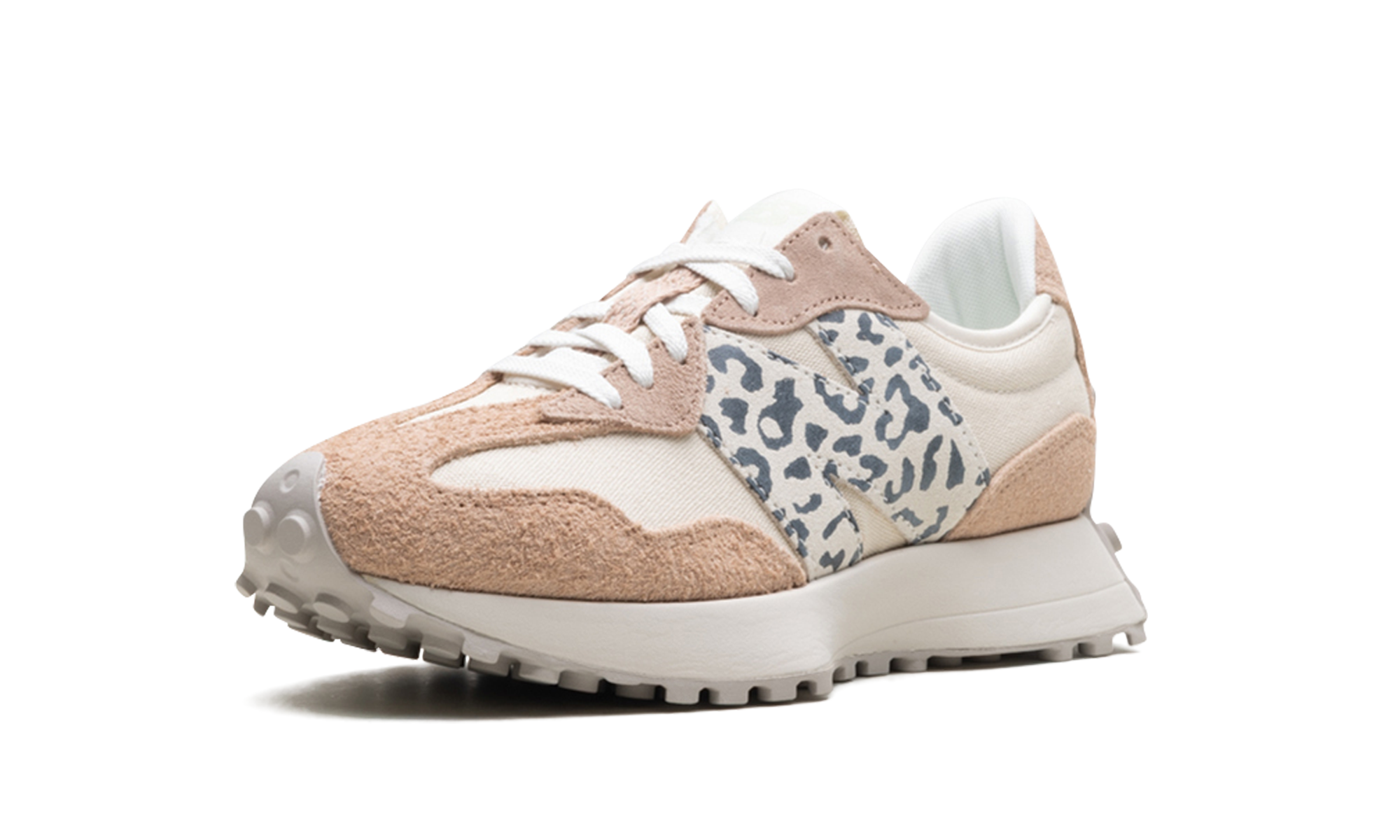 327 Women "Flat taupe linen leopard" WS327AQ