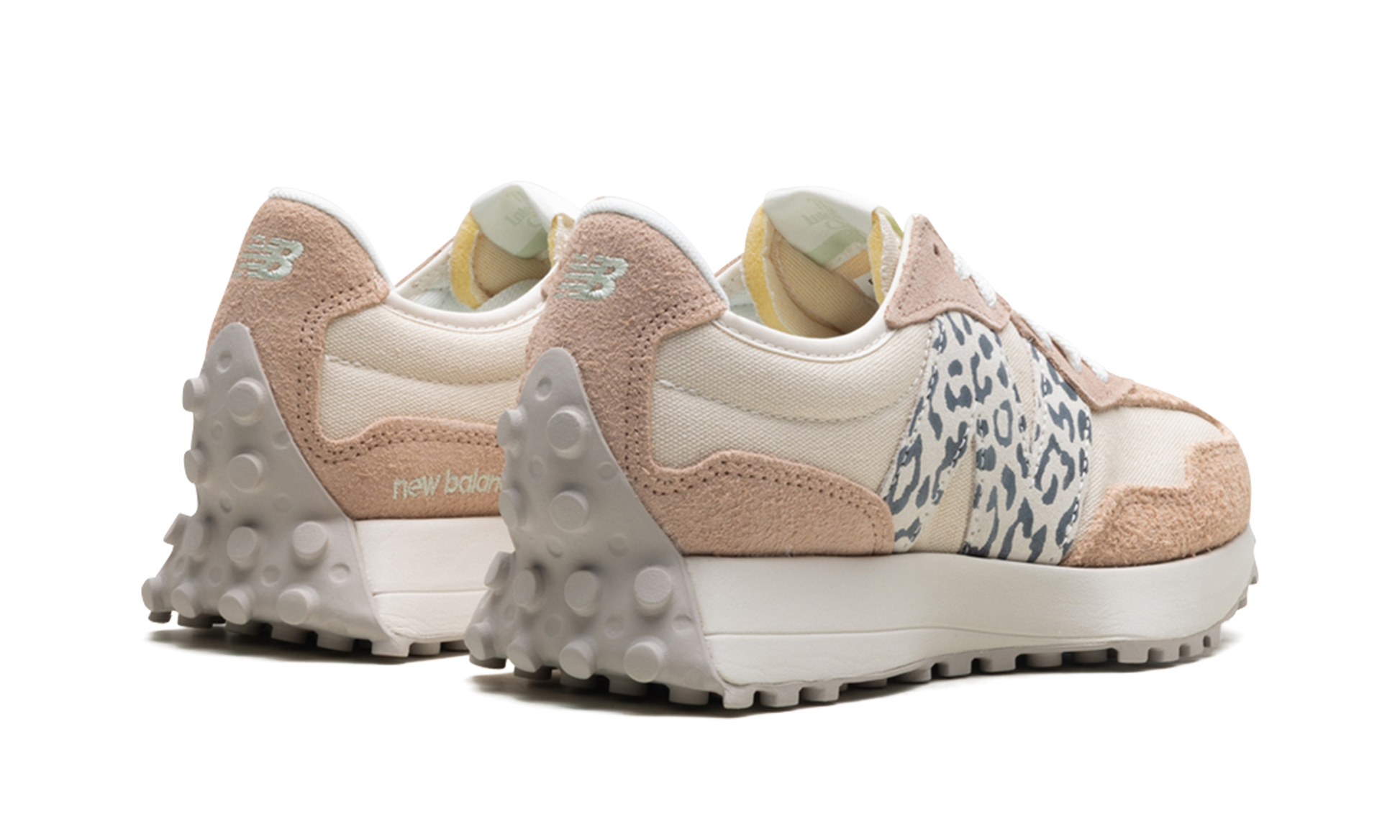 327 Women "Flat taupe linen leopard" WS327AQ