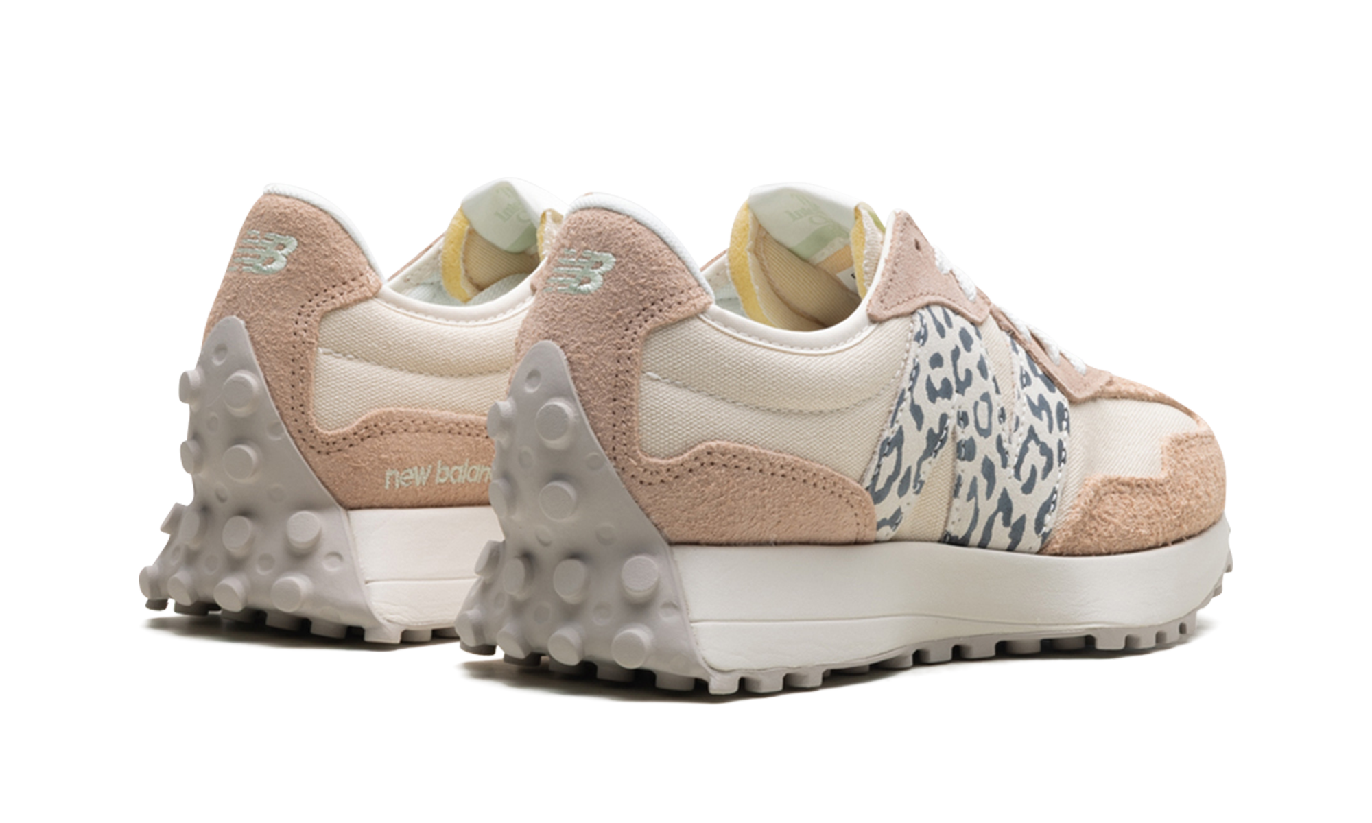327 Women "Flat taupe linen leopard" WS327AQ