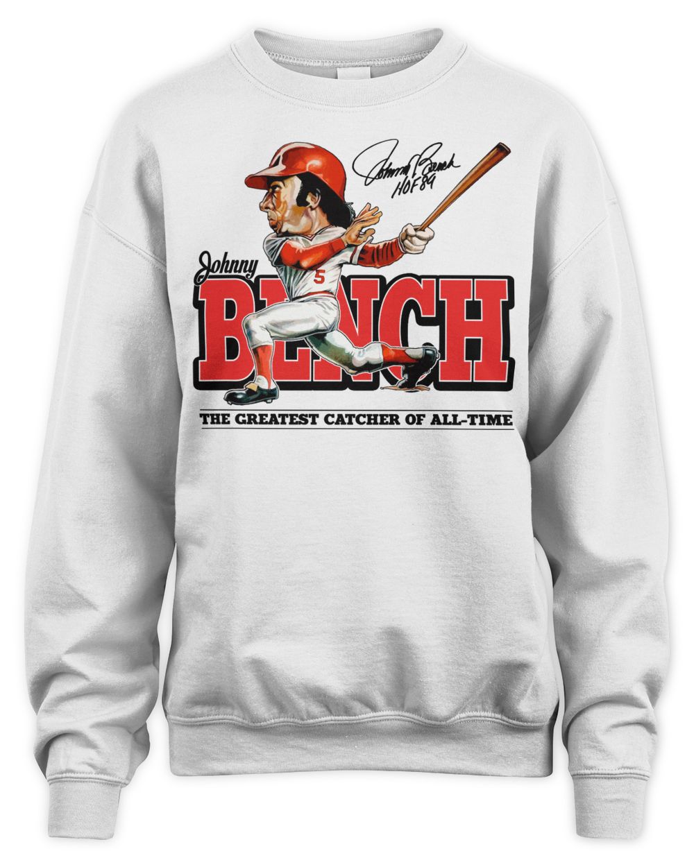 Cincy Shirts Johnny Bench Hall of Heroes Shirt