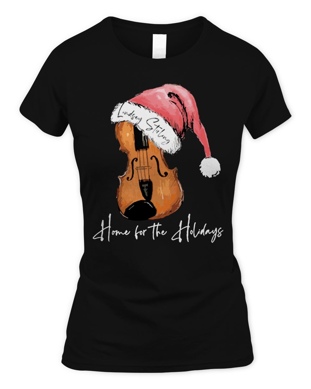 Lindsey Stirling Merch Santa Hat Violin Shirt