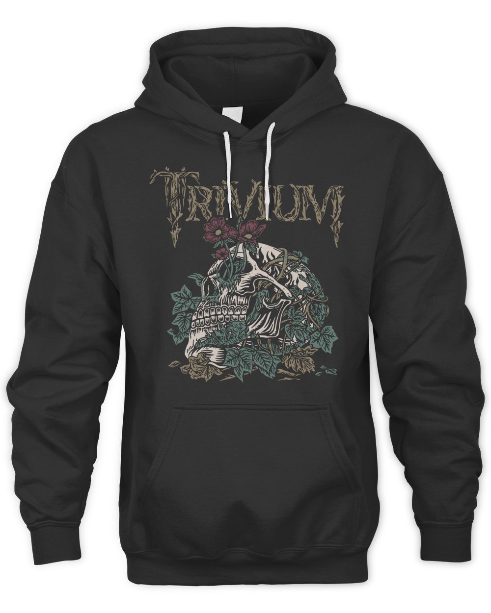 Trivium Merch Skelly Flower Shirt