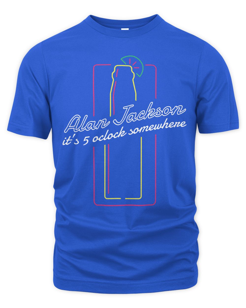 Alan Jackson Merch Neon Five Shirt