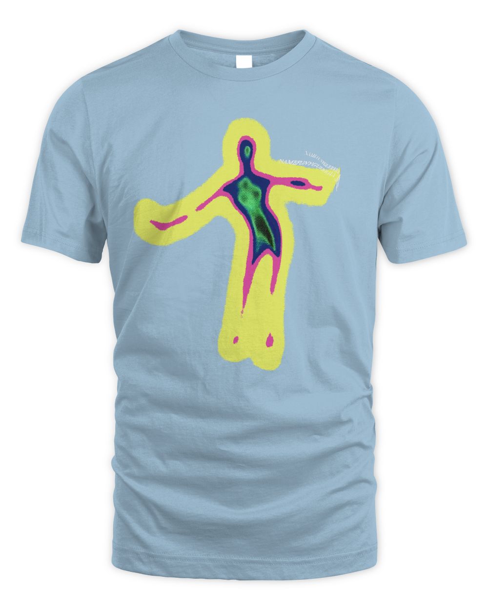 Techwear On Clothing Distorted Portrait Graphic Shirt