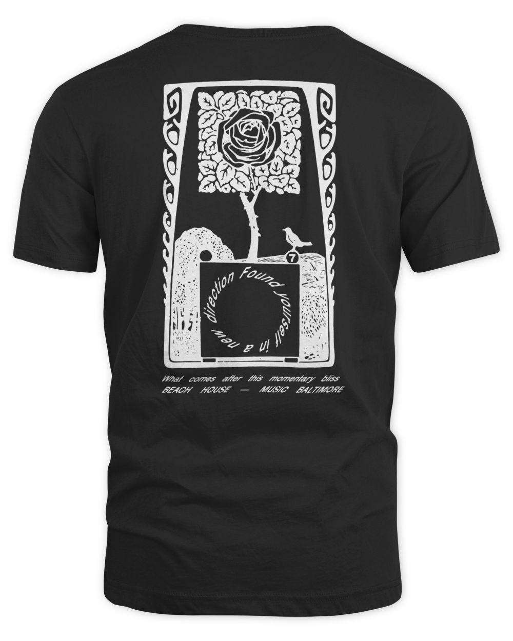 Beach House Merch Black Rose Shirt