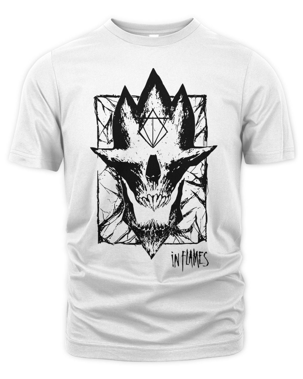 In Flames Merch Jester Skull Shirt
